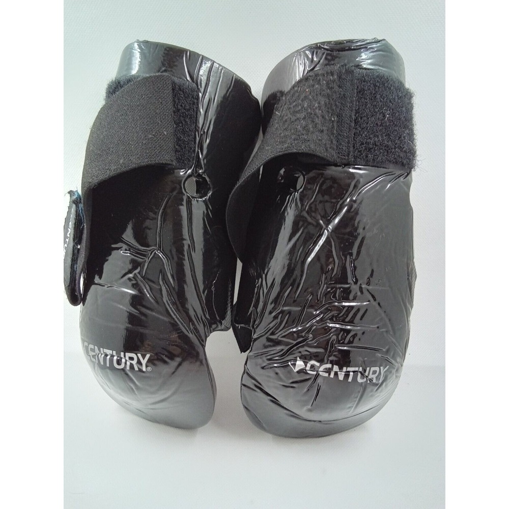 Century Martial Arts Sparring Foot Pads Black Dipped Foam Boots Karate Taekwondo